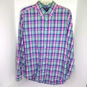 Charles Tyrwhitt  Men's Plaid Slim Fit Button Down